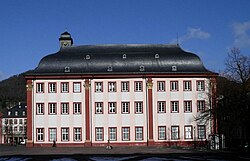 Fachada de la Alte Universität en Heidelberg.