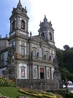 Detalle del Santuario de Bom Jesus do Monte