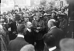 Recepción de la delegación austriaca en Saint-Germain-en-Laye