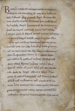 Primera página de la versión bilingüe de Canterbury