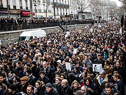 Manifestación histórica en París el 11 de enero de 2015