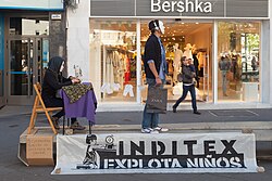 Protesta contra Inditex