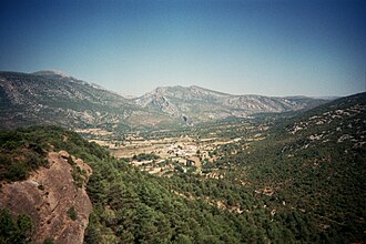 Vista panorámica de la Sierra de Guara