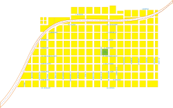 Plano céntrico de la ciudad de Santa Rosa