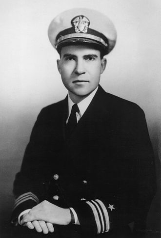 Capitán Richard Nixon en la Armada