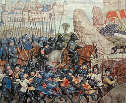 Representación histórica relacionada con el Paso de Calais