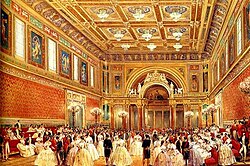 Interior del Salón de Baile durante el siglo XIX