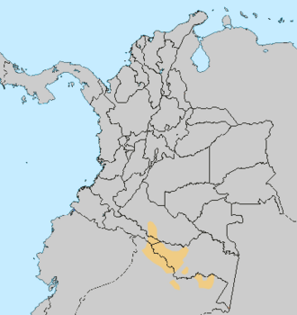 Distribución de las lenguas bora-witoto