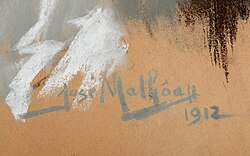 Firma autógrafa de José Malhoa
