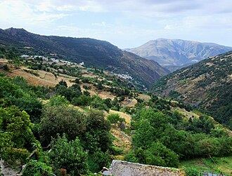 Paisaje montañoso de Sierra Nevada