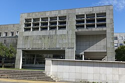 Edificio de la Facultad de Ingeniería en el área de la Asprela