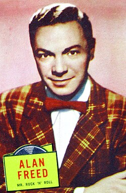 Retrato del locutor Alan Freed