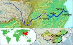 Chongqing en el margen del río Yangtsé