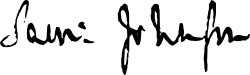 Firma autógrafa de Samuel Johnson
