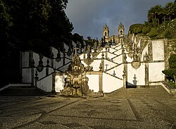 Escalinata del santuario de Bom Jesus do Monte
