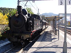 Locomotora Monistrol 209 preservada