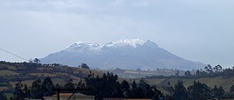 Vista panorámica del Volcán Cumbal