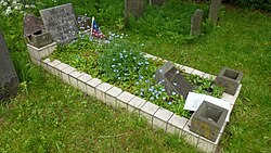Lápida conmemorativa en el cementerio de Gouda