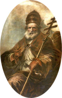 San León I el Magno pintado por Francisco de Herrera el Mozo
