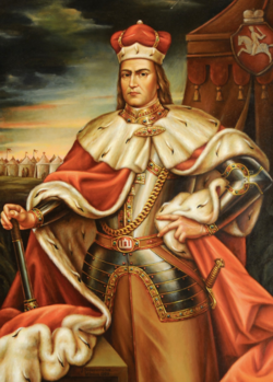 Pintura del siglo XV representando al gran duque de Lituania, Vytautas el Grande.