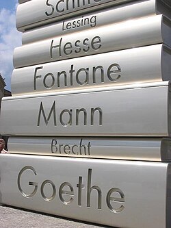 Escultura en el Walk of Ideas de Berlín