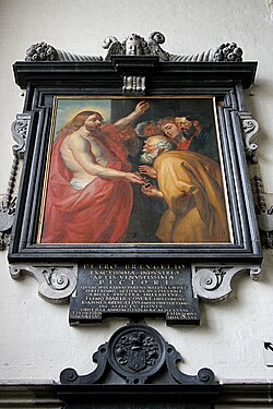 Placa conmemorativa en la Iglesia de Nuestra Señora de la Capilla