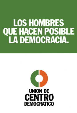 Afiche electoral de la UCD para las elecciones de 1977