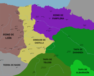 Condado de Castilla a la muerte de Sancho III