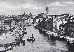 Antigua imagen de la Königsberg prusiana.