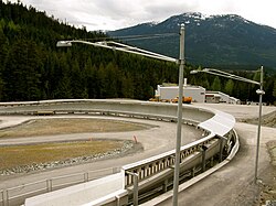 Vista parcial de la pista de Whistler