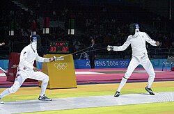 Competencia de esgrima