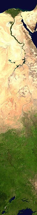 El Nilo, considerado históricamente entre los ríos más largos del mundo.