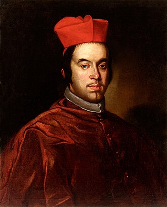Retrato del Cardenal Portocarrero pintado alrededor de 1675 por Juan Carreño de Miranda