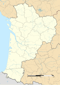 Mapa detallado de Pau en la región de Nueva Aquitania