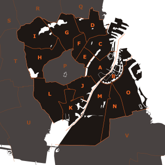Detalle cartográfico histórico o administrativo
