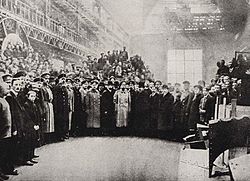 Visita del zar Nicolás II a la fábrica