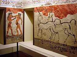Frescos minoicos del Museo Arqueológico Nacional de Atenas