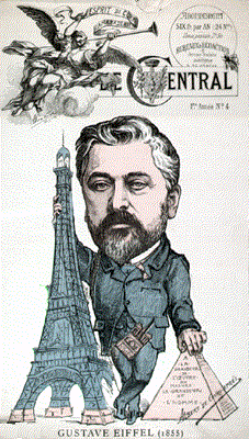 Caricatura de Gustave Eiffel.