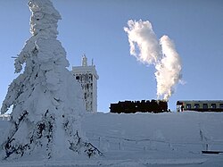 Tren del Brocken en la estación