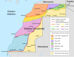Muros defensivos en el Sáhara