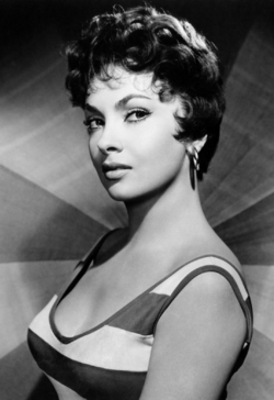 Retrato de Gina Lollobrigida en su juventud