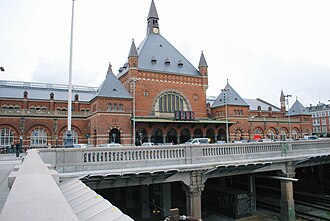 Exterior de la Estación Central de Copenhague