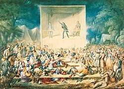 Reunión metodista del siglo XIX