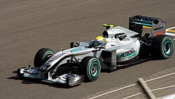 Nico Rosberg en el Gran Premio de Baréin de 2010