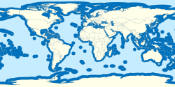 Mapa mundial de zonas económicas exclusivas