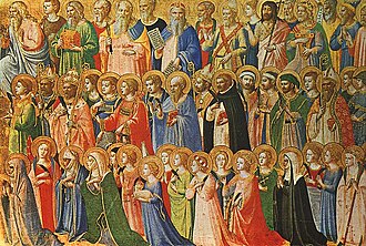 Representación artística de Todos los Santos por Fra Angélico