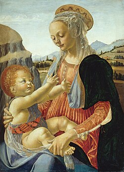 Virgen con el niño en la Gemäldegalerie de Berlín