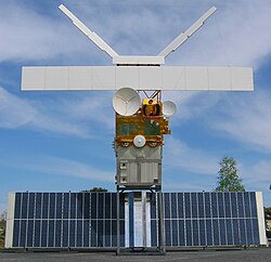 Satélite de observación ERS-2 en el espacio
