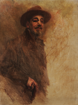 Autorretrato de Columbano Bordalo Pinheiro, c. 1929.