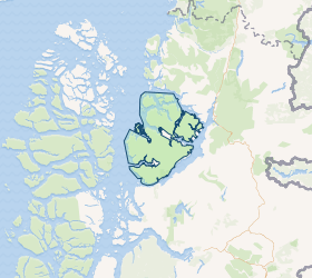 Mapa que ilustra la ubicación y extensión del Parque Nacional Isla Magdalena